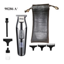 ماشین اصلاح موی سر و صورت دی اس پی مدل 90286 +A، اصلاح به صورت حجم زن، منبع انرژی باتری، برق، تکنولوژی اصلاح به صورت تریمر، اندازه اصلاح 1 تا 3 میلی‌متر، مدت زمان شارژ 150 دقیقه و مدت زمان استفاده پس از شارژ 240 دقیقه، به همراه کیف نگهداری و کابل شارژ USB