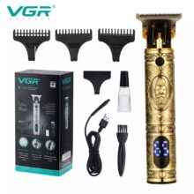 ماشین اصلاح موی سر و صورت وی جی ار مدل V-228، استفاده به صورت خشک و مرطوب، منبع انرژی باتری، تکنولوژی اصلاح به صورت برش مستقیم، اندازه اصلاح 0.1 میلی‌متر، مدت زمان شارژ 120 دقیقه و مدت زمان استفاده پس از شارژ 180 دقیقه، به همراه کابل شارژ، برس تمیزکننده