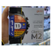 ساعت هوشمند گلوریمی مدل NF CLEARLY M2 TEXTURE صفحه نمایش رنگی , صفحه نمایش لمسی , کنترل موسیقی (Music Player) , کنترل سطح اکسیژن خون ,قابلیت مکالمه از طریق بلوتوث با بند سیلیکونی