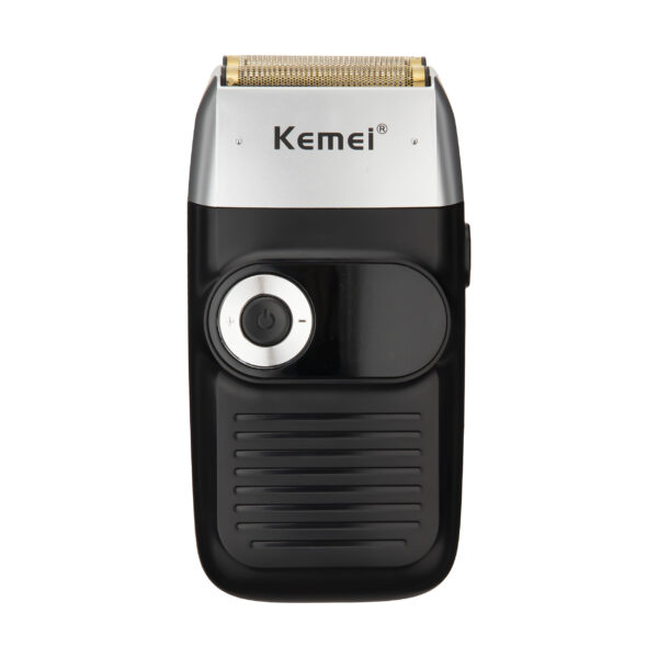 ماشین اصلاح موی صورت کیمی مدل KM-2026، منبع انرژی باتری، تکنولوژی اصلاح به صورت برش مستقیم، مدت زمان شارژ 120 دقیقه و مدت زمان استفاده پس از شارژ 120 دقیقه، به همراه برس تمیزکننده، کیف نگهداری، جنس تیغه از تیتانیوم