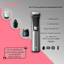 ست ماشین اصلاح موی صورت و بدن فیلیپس مدل MG7735