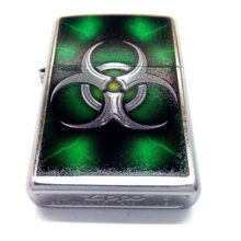 فندک زیپو مدل Biohazard Green Street Chrome کد 28853