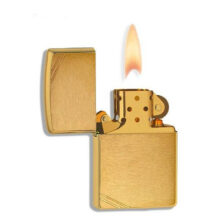 فندک زیپو مدل Vintage BR Fin Brass کد 240