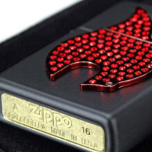 فندک زیپو مدل Bling Zippo Flame Black Matte کد 29106