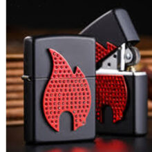 فندک زیپو مدل Bling Zippo Flame Black Matte کد 29106