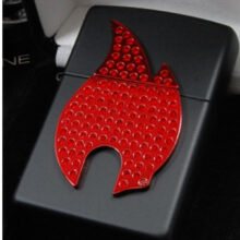 فندک زیپو مدل Bling Zippo Flame Black Matte کد 29106