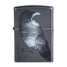 فندک زیپو مدل Double Exposed Raven