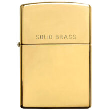 فندک زیپو مدل Reg H Pol Brass کد 254