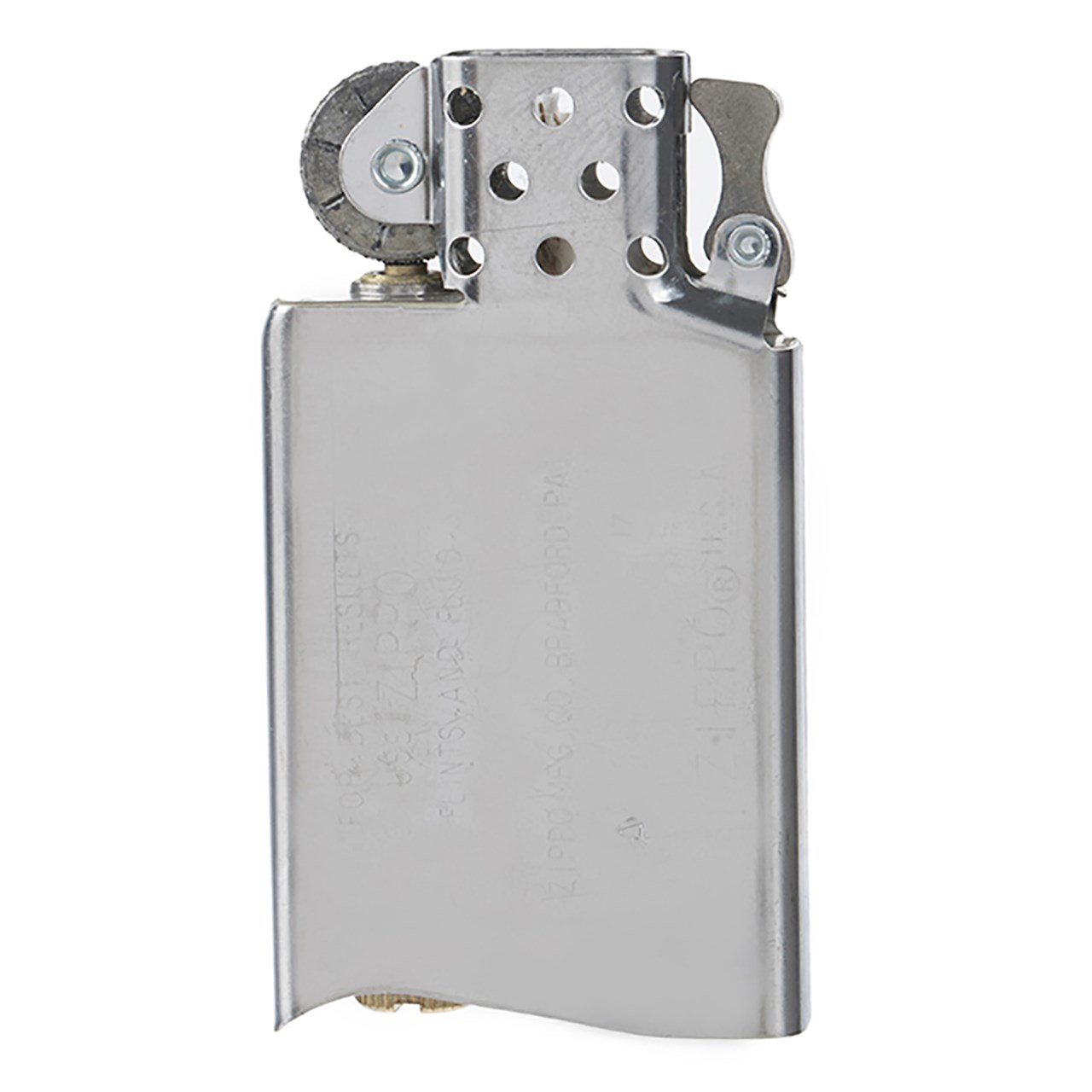 مغزی نقره‌ای باریک فندک زیپو