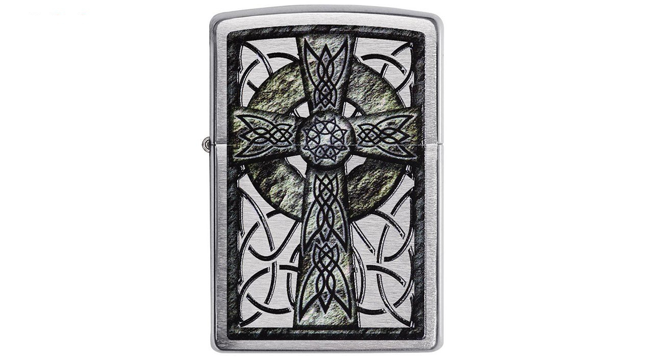 فندک زیپو مدل 29622 Celtic Cross Design