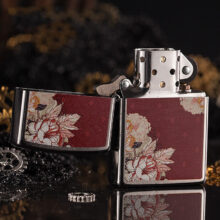 فندک زیپو مدل Red Boho Flowers کد 28849