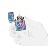 فندک زیپو مدل RIVET PEACE SIGN کد 29435
