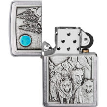 فندک زیپو مدل 49295 Wolf Pack Moon