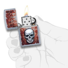 فندک زیپو مدل Rusted Skull Design کد 000003 - 29870