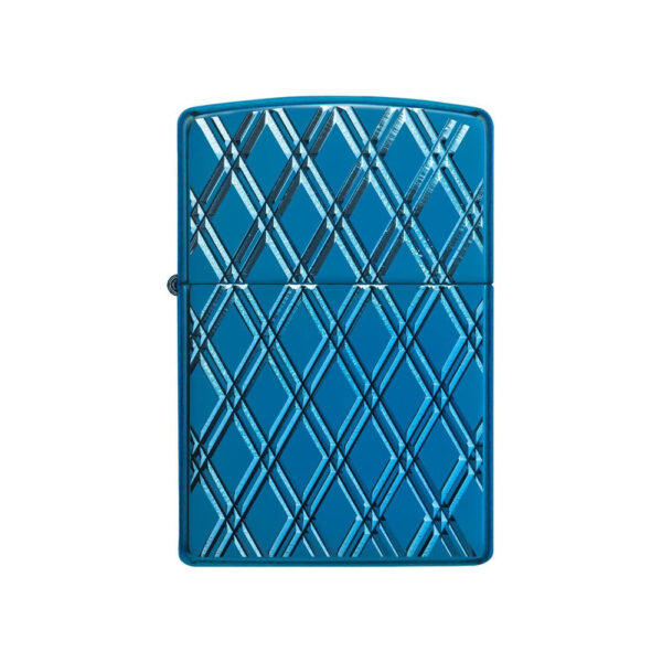 فندک زیپو مدل Armor High Polish Blue Diamonds کد 29964