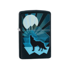 فندک زیپو مدل Wolf and Moon Design کد 29864