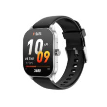 ساعت هوشمند امیزفیت مدل LDY KAMEL POP WATCH 3S  دارای قابلیت‌های صفحه نمایش رنگی و لمسی، کنترل موسیقی با بند سیلیکونی