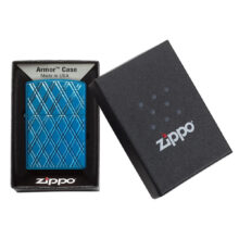 فندک زیپو مدل Armor High Polish Blue Diamonds کد 29964