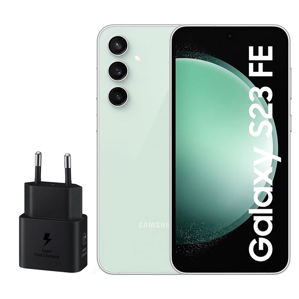گوشی موبایل سامسونگ مدل Galaxy S23 FE دو سیم کارت ظرفیت 256 گیگابایت و رم 8 گیگابایت به همراه شارژر 25 وات سامسونگ - ویتنام