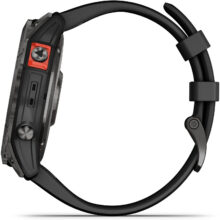 ساعت هوشمند گارمین مدل Fenix 7x SOLAR دارای قابلیت های صفحه نمایش لمسی , کنترل موسیقی (Music Player) , کنترل سطح اکسیژن خون، بند سیلیکون