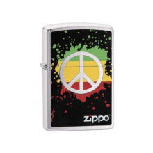 فندک زیپو مدل peace brushed chrome کد 29606