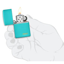 فندک زیپو مدل Flat Turquoise کد 49454Zl