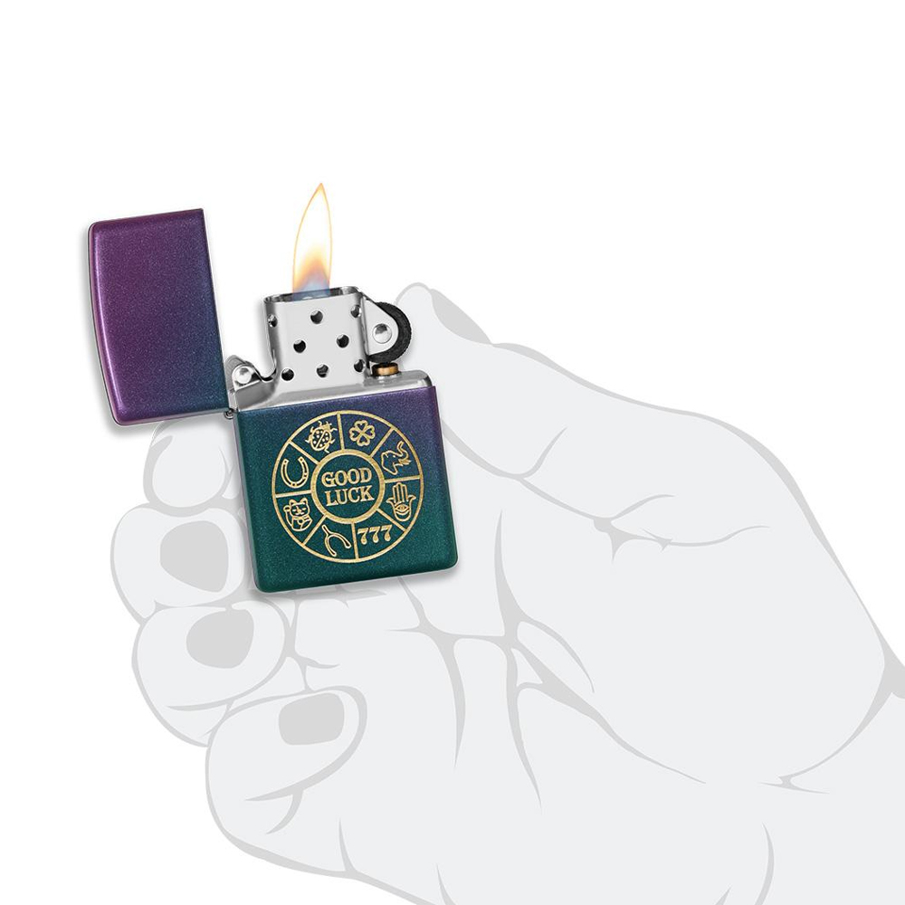فندک زیپو مدل Lucky Symbols Design کد 49399