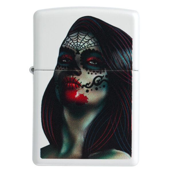 فندک زیپو مدل 29400 Day Of The Dead Lady Tattoo