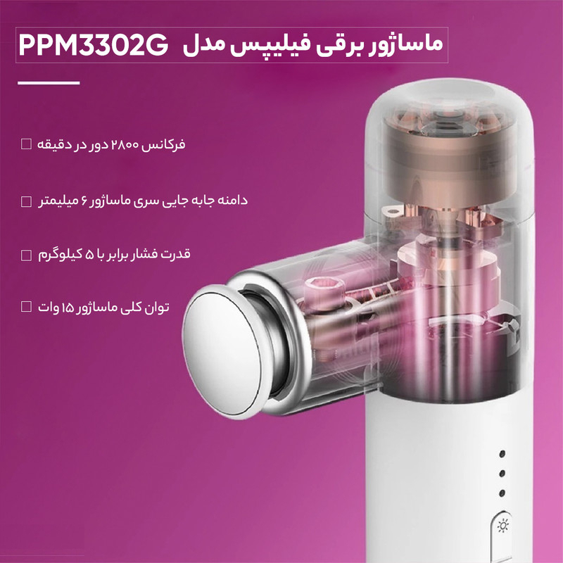 ماساژور برقی فیلیپس مدل PPM3302G