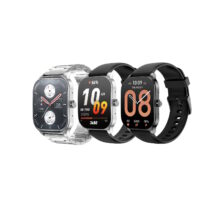 ساعت هوشمند امیزفیت مدل LDY KAMEL POP WATCH 3S  دارای قابلیت‌های صفحه نمایش رنگی و لمسی، کنترل موسیقی با بند سیلیکونی