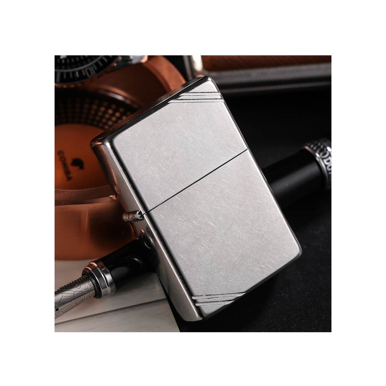 فندک زیپو مدل Street ChromeVintage کد 267