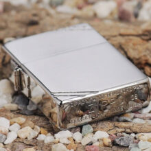 فندک زیپو مدل 230 -VINTAGE BR/FIN.CHROME
