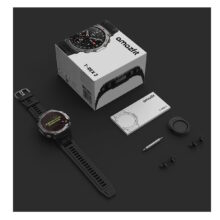 ساعت هوشمند امیزفیت مدل KDY TREX LOPENAL WATCH 3  دارای قابلیت های صفحه نمایش رنگی، صفحه نمایش لمسی، پشتیبانی از زبان فارسی در منو و سیستم‌عامل، قابلیت تغییر طرح ساعت یا تم بند سیلیکون
