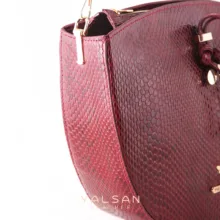 ست کیف و کفش زنانه چرم یلسان مدل گلوریا کد ZHAKLIN-MRV-910-zrk
