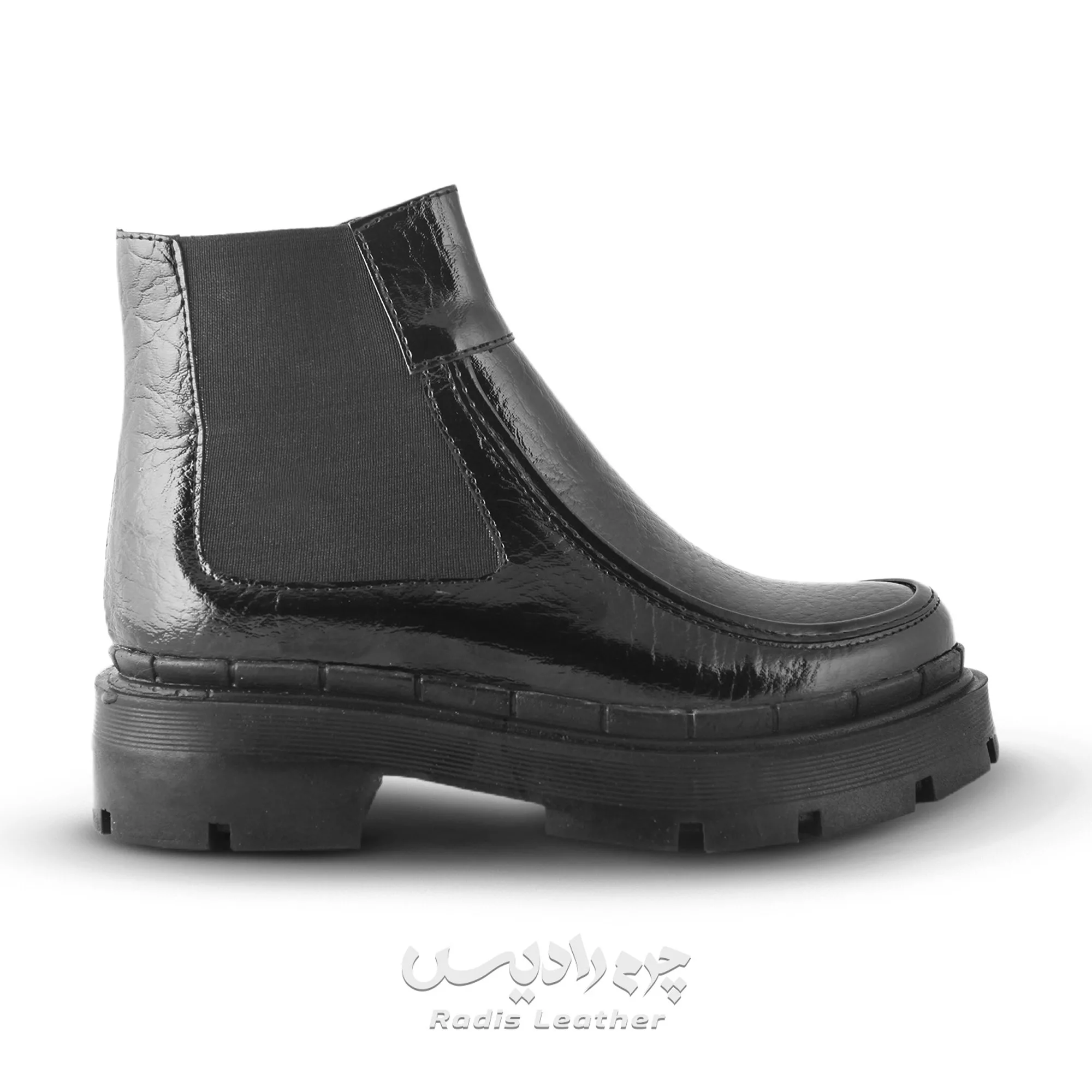نیم بوت زنانه چرم رادیس مدل ستیلا کد M.VR-659-msk