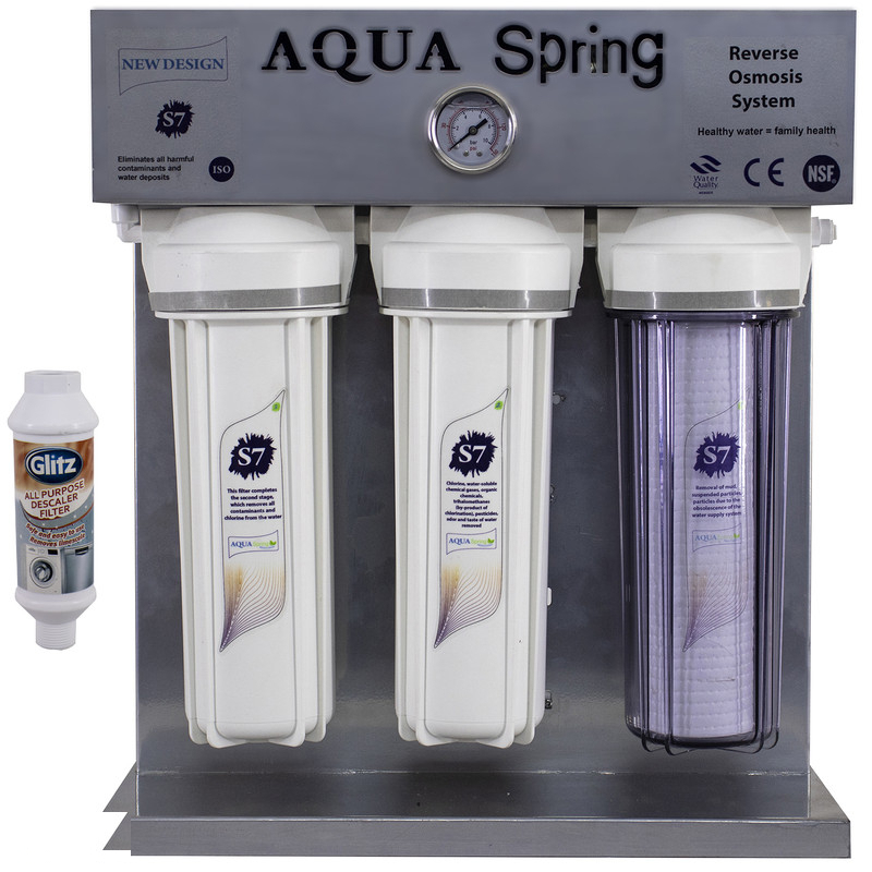 دستگاه تصفیه کننده آب مدل RO-S7-KZ 7019 به همراه رسوب گیر گلیتز