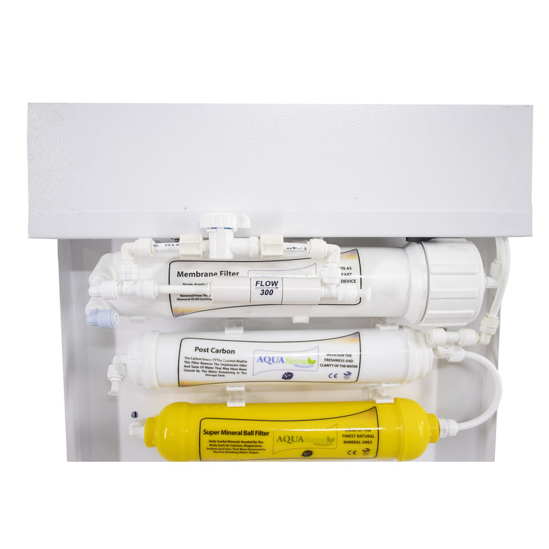 دستگاه تصفیه کننده آب آکوآ اسپرینگ مدل RO-S7-WZ 7007 به همراه رسوب گیر گلیتز