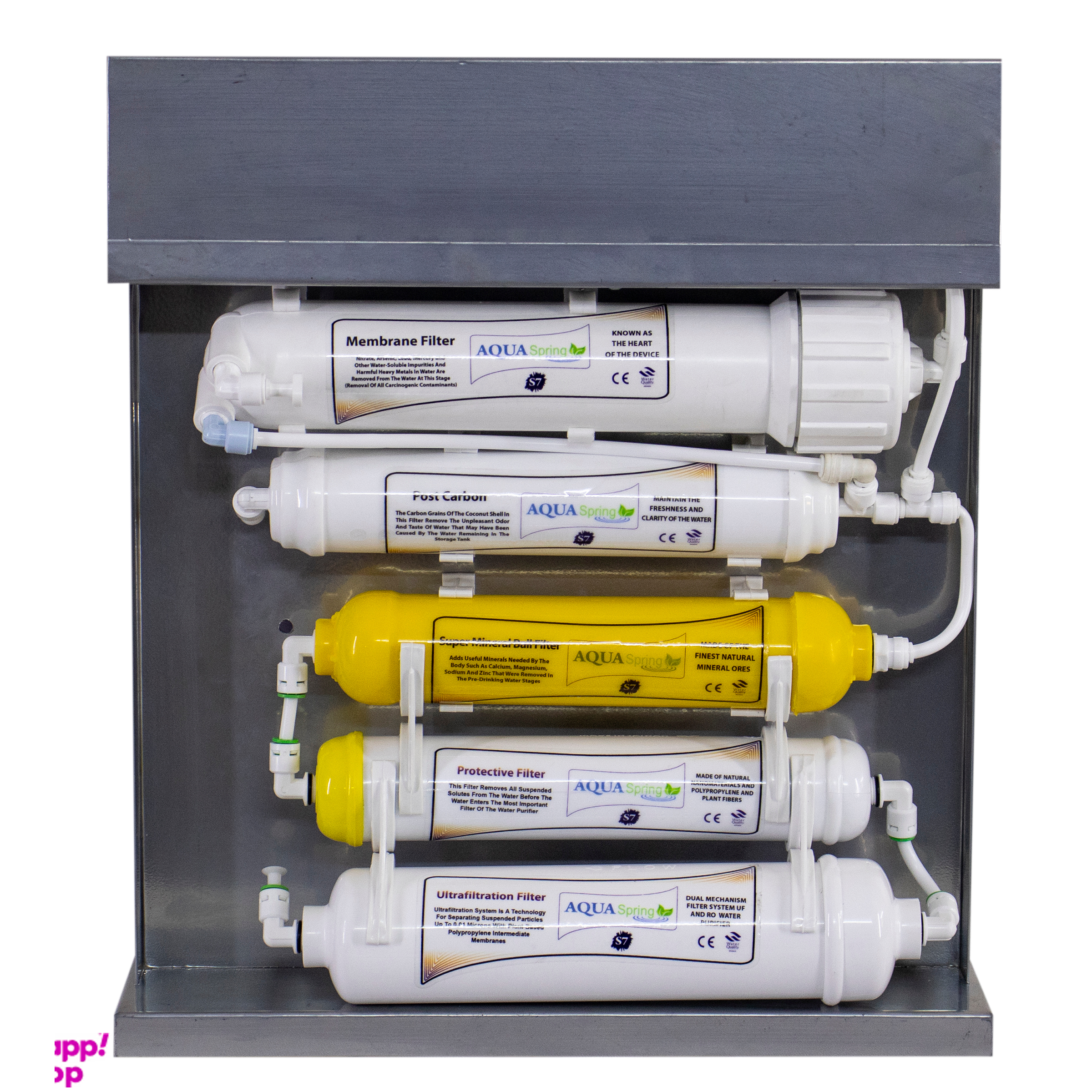 دستگاه تصفیه کننده آب مدل RO-S7-KZ- 7010 به همراه رسوب گیر گلیتز