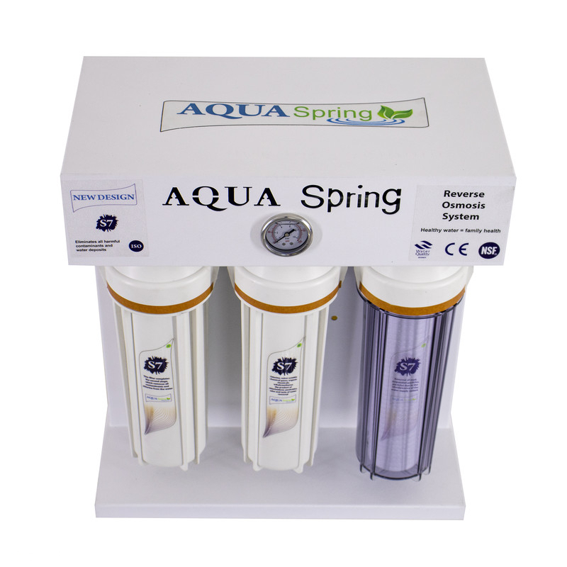 دستگاه تصفیه کننده آب آکوآ اسپرینگ مدل RO-S7-WZ 7950 به همراه رسوب گیر گلیتز