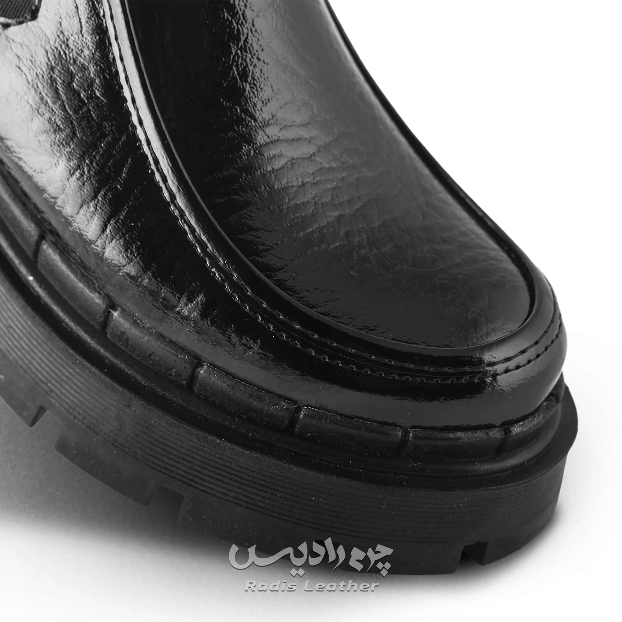 نیم بوت زنانه چرم رادیس مدل ستیلا کد M.VR-659-msk
