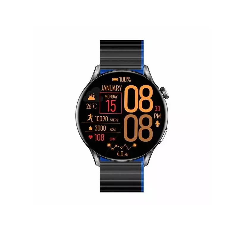 ساعت هوشمند گلوریمی مدل SAY NEW PACK MAX 2 M دارای قابلیت های قابلیت مکالمه از طریق بلوتوث، پشتیبانی از زبان فارسی در منو و سیستمعامل بند سیلیکون