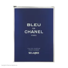 ادوپرفیوم مردانه اسکلاره، مدل Bleu De Chanel با حجم 100 میلی‌لیتر و رایحه شرقی، خنک، تلخ، با ماندگاری و پخش بو متوسط، مناسب تمام فصول