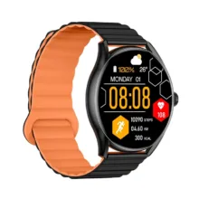 ساعت هوشمند گلوریمی مدل MAR SEAWTE IM 1 PRO دارای قابلیت های قابلیت مکالمه از طریق بلوتوث، قابلیت مکالمه مستقیم، پشتیبانی از زبان فارسی در منو و سیستم‌عامل بند سیلیکون