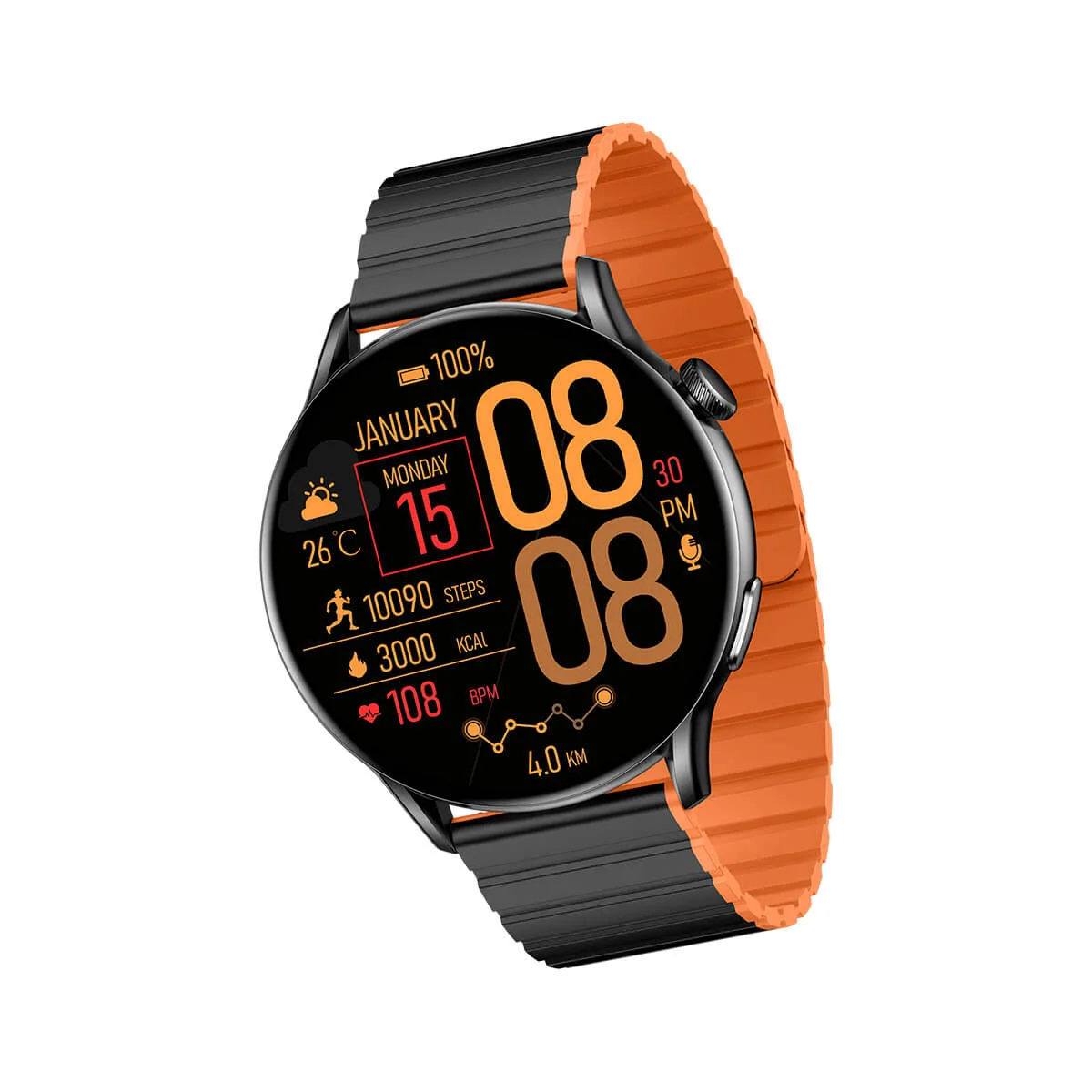 ساعت هوشمند گلوریمی مدل SAY NEW PACK MAX 2 M دارای قابلیت های قابلیت مکالمه از طریق بلوتوث، پشتیبانی از زبان فارسی در منو و سیستمعامل بند سیلیکون