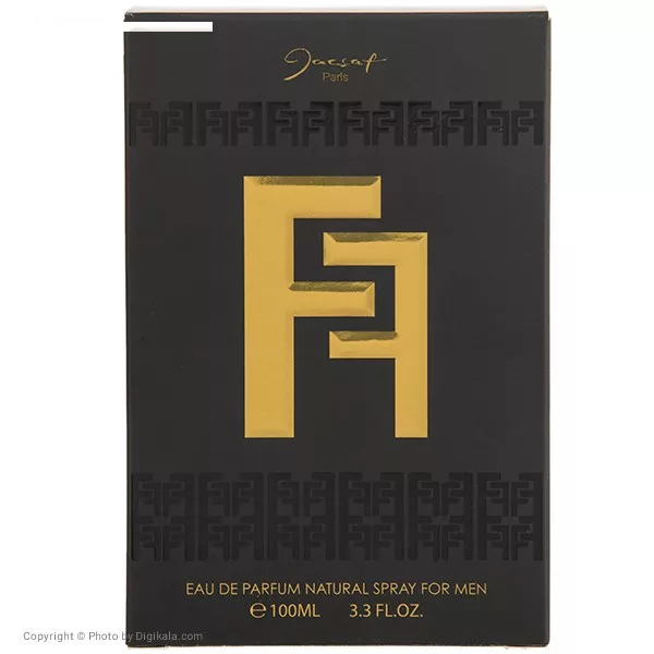 ادوپرفیوم مردانه ژک ساف مدل FF حجم 100 میلیلیتر رایحه گرم، شیرین، خوراکی ، مناسب فصل پاییز و زمستان، نت آغازین مرکبات، نت میانی بنفشه و یاسمین، نت پایانی صندل، علف وتیور، خزهی اوکموس، عنبر و وانیل