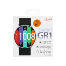 ساعت هوشمند گلوریمی مدل MMD PORTABLE GR1 TRULY دارای قابلیت های کنترل موسیقی (Music Player)، صفحه نمایش رنگی، صفحه نمایش لمسی، قابلیت مکالمه از طریق بلوتوث بند سیلیکون