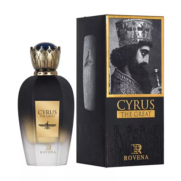 ادوپرفیوم مردانه روونا، مدل Cyrus با حجم 100 میلی‌لیتر و رایحه مرکبات، شیرین، خنک، چوب، با ماندگاری و پخش بو متوسط، مناسب تمام فصول