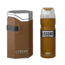 ادو پرفیوم مردانه عماد آرا مدل LEGEND حجم 100 میلی لیتر به همراه اسپری عمادآرا مدل LEGEND حجم 200 میلی لیتر