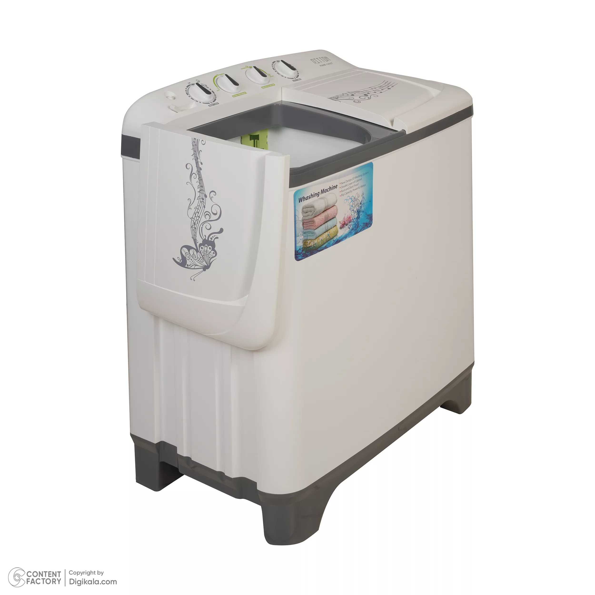 ماشین لباسشویی نیمه اتوماتیک ریتون مدل RWM-1402 T ظرفیت 14 کیلوگرم