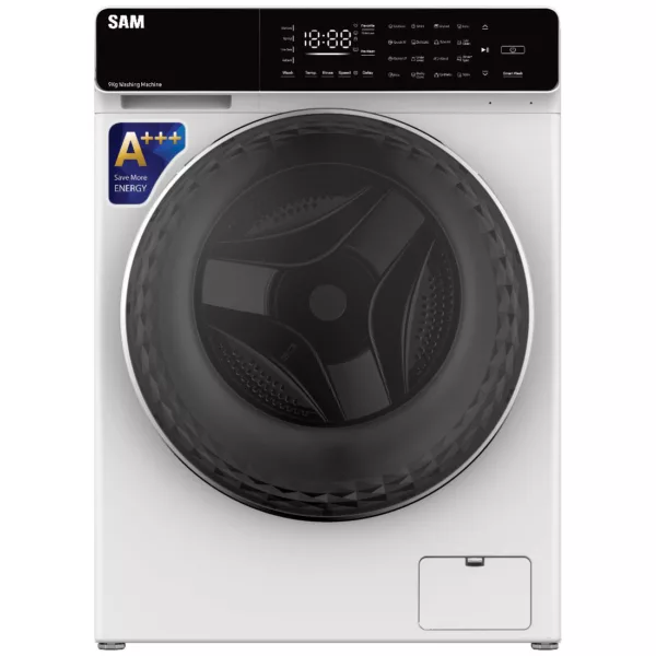 ماشین لباسشویی اتوماتیک سام مدل DD-P1485/W ظرفیت 9 کیلوگرم